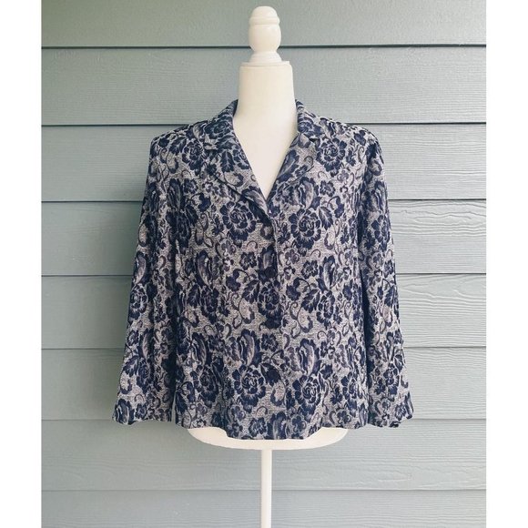 Miss Dorby Jackets & Blazers - Vintage Miss Dorby Blue and Grey Blazer Jacket L